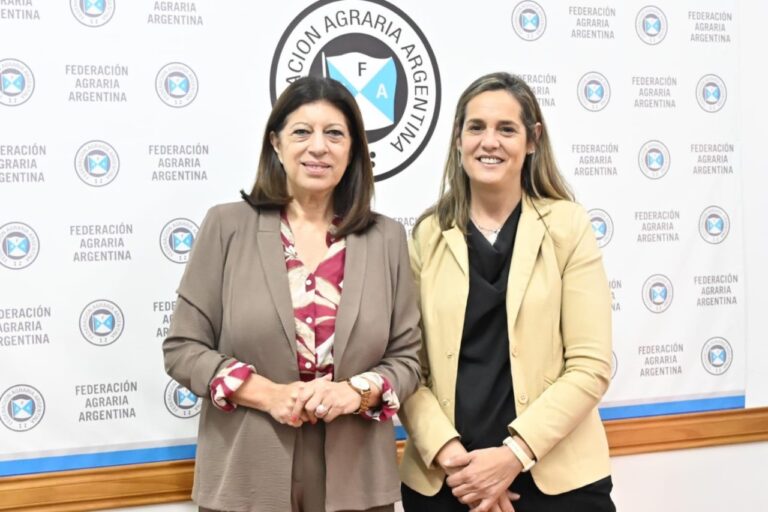 Clara García mantuvo una reunión con la flamante presidenta de Federación Agraria Argentina, Andrea Sarnari